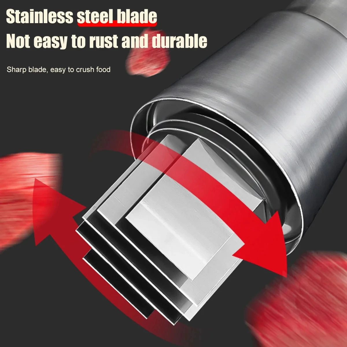 Manual Garlic Chopper Stainless Steel Handheld Garlic Masher Food Chopper Slicer Vegetable Cooking Crusher Kitchen Accessories 5