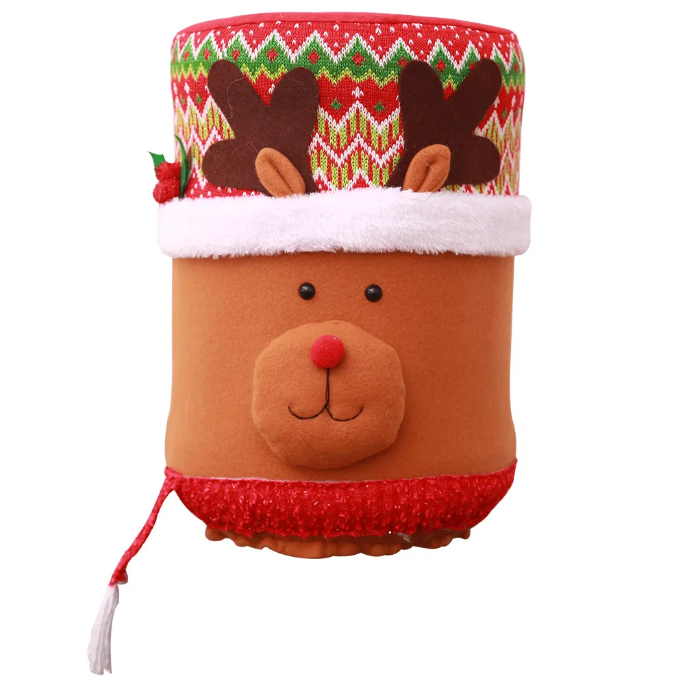 Water Dispenser cover Christmas Santa Claus decor Water Bucket Dispenser Container Dust Proof Bottle Purifier Xmas Decor