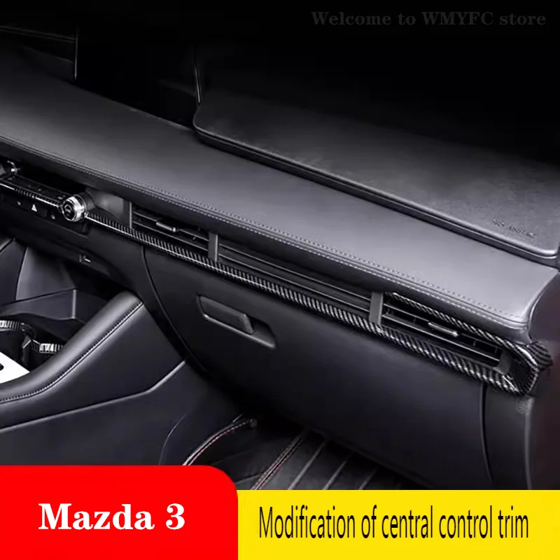 

Автомобильная наклейка внутренняя консоль центральное управление навигация кондиционер отделка рамка для Mazda3 хэтчбек/седан BP 2019 2020 -2024