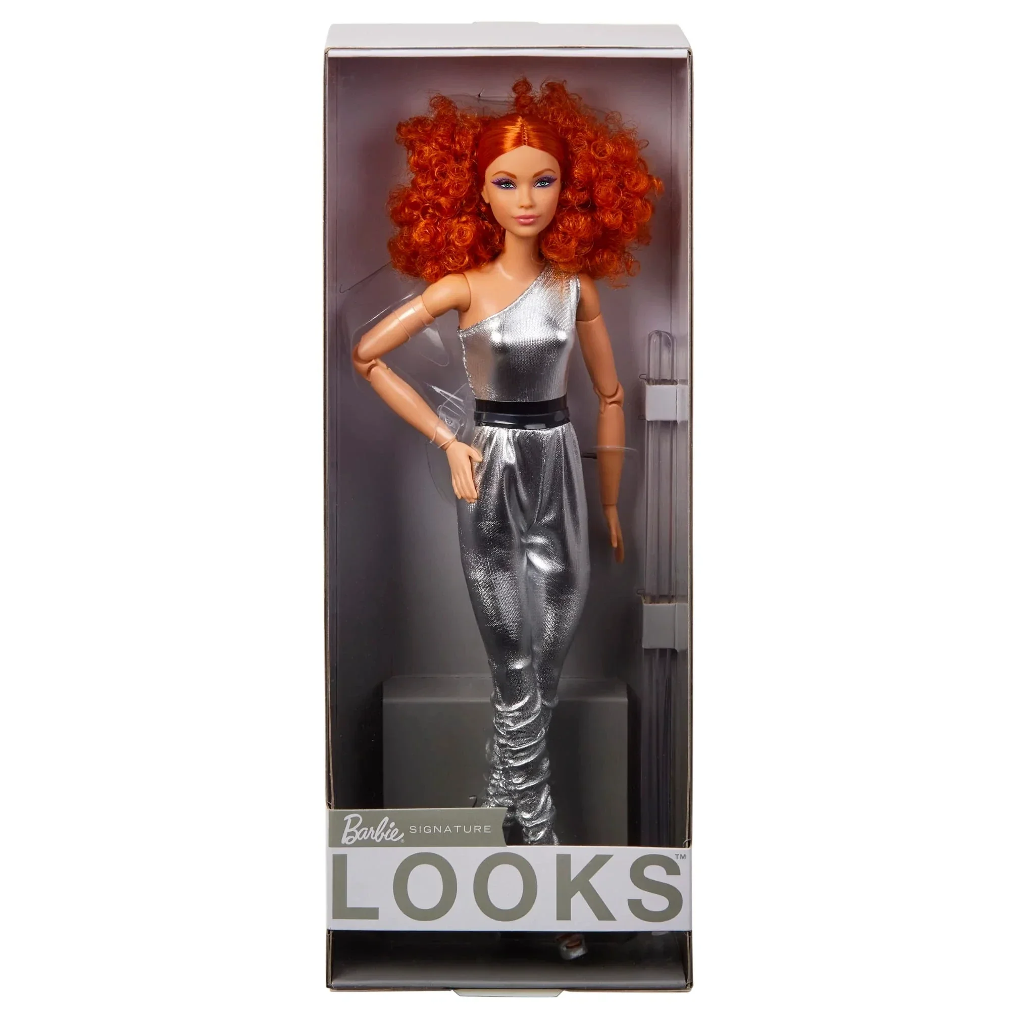 Original Barbie Signature Looks Doll Red Curly Hair Articlated Fully Posable Fashion Dolls for Girls Gift for Collectors HBX94 - Bilde 6