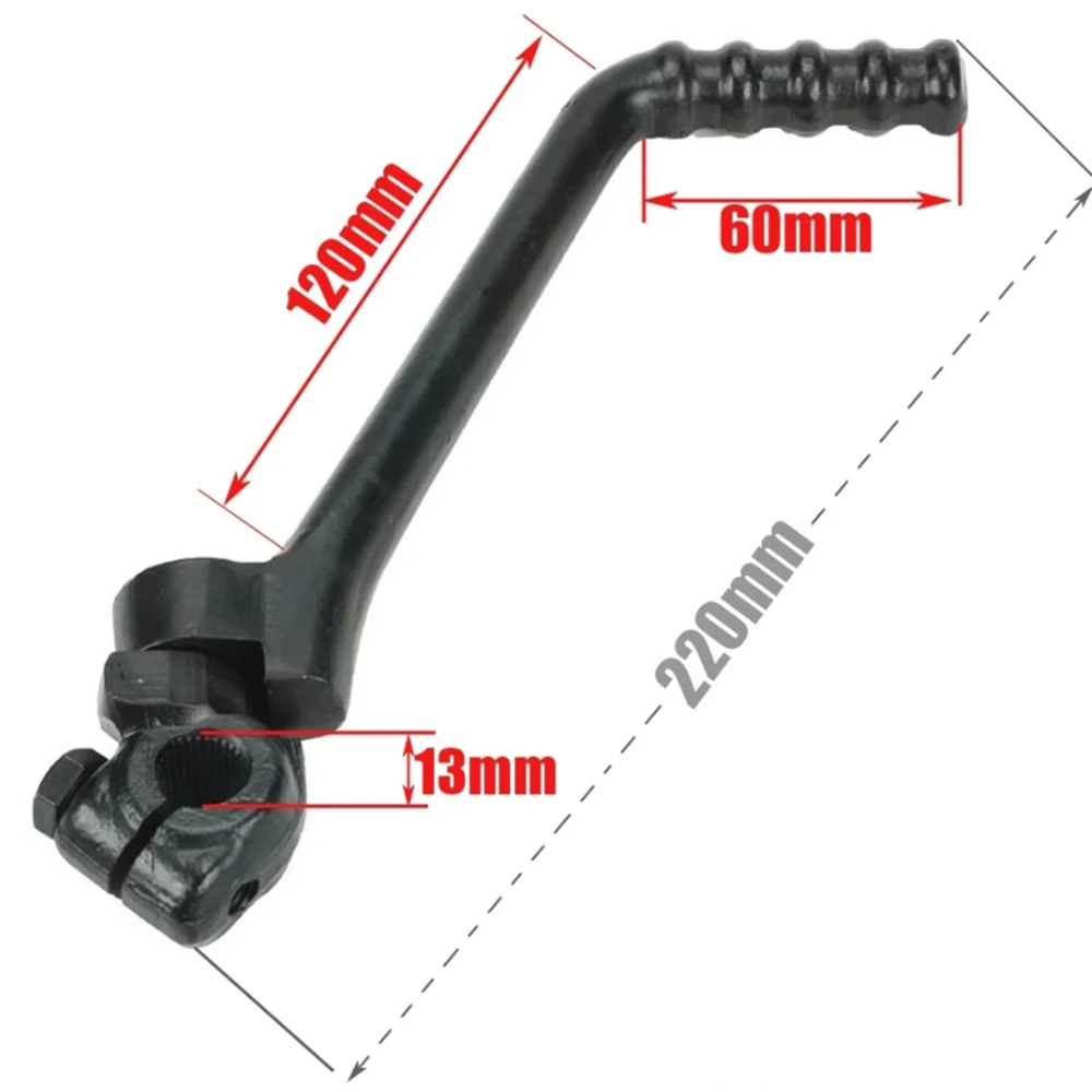 Leva Di Avviamento A Pedale 13 Mm Per SSR, SDG, BSE – Compatibile 50cc-160cc, In Alluminio, Nera