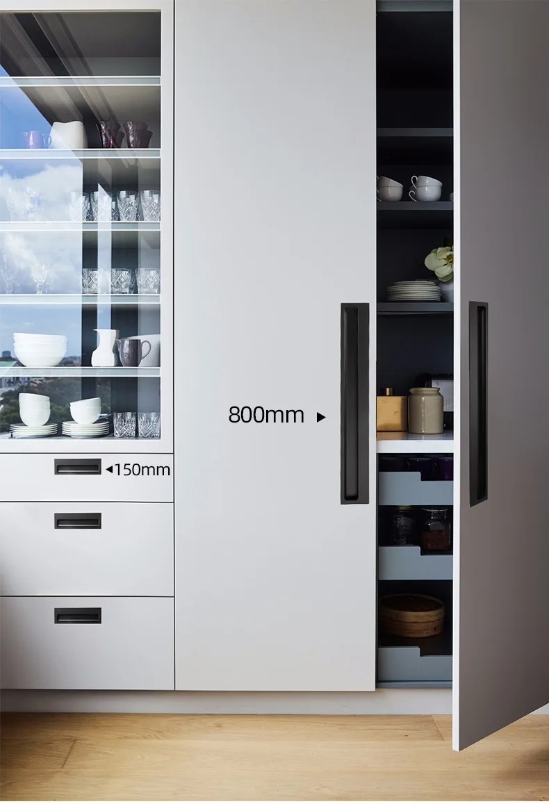 ouro preto quadrado prata móveis armário de móveis armário handl armários de cozinha liga de zinco moderno mobiliário handl