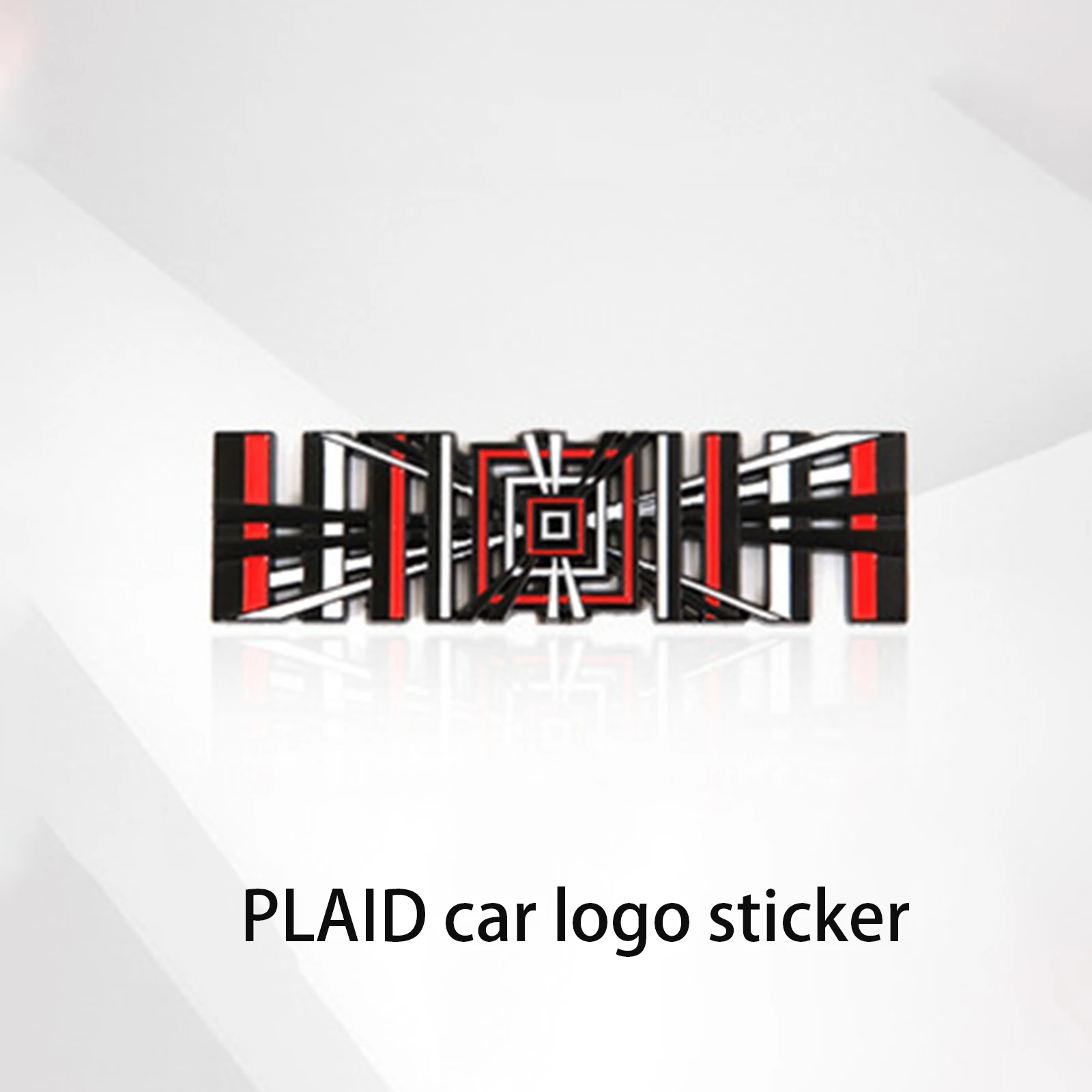 

For Tesla Model 3 Y X S Plaid Stickers Universal Tail Tag Plaid Logo Grid Car Metal Letter Badge Emblem Car Accessories
