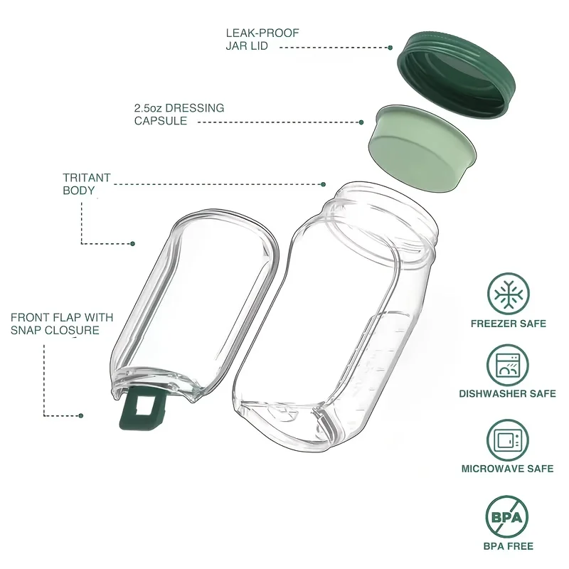 Leakproof Salad Box Plastic Salad Container with Side-opening Cover Portable Breakfast Fruit Storage Box for Picnic Home Office