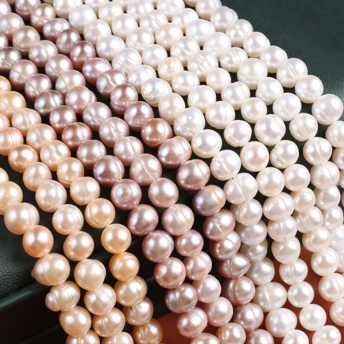 

Natural Pearl Punch Beads Exquisite Shape Elegant Appearance for DIY Jewelry Making Handmade Bracelet Necklace Length 36cm