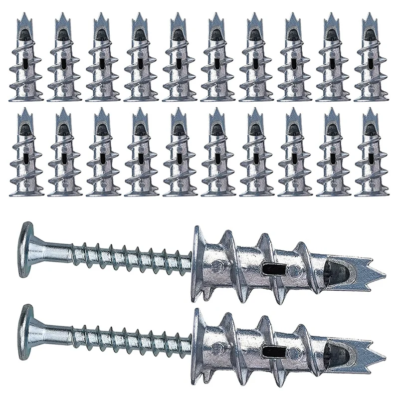 Âncora de Auto-movimentação do Metal Passadores de Gesso Cartonado com Parafusos Single-layer e Double-clad 4.5×35 mm 40 Pcs
