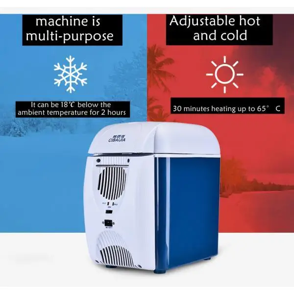 Portable Car Refrigerator 7.5L 12V Car Fridge Freezer for Travel Fruit