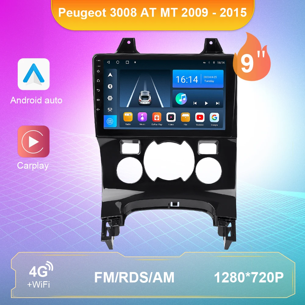 

Автомагнитола для Peugeot 10,0 AT/ MT 3008-2015, Android 2009