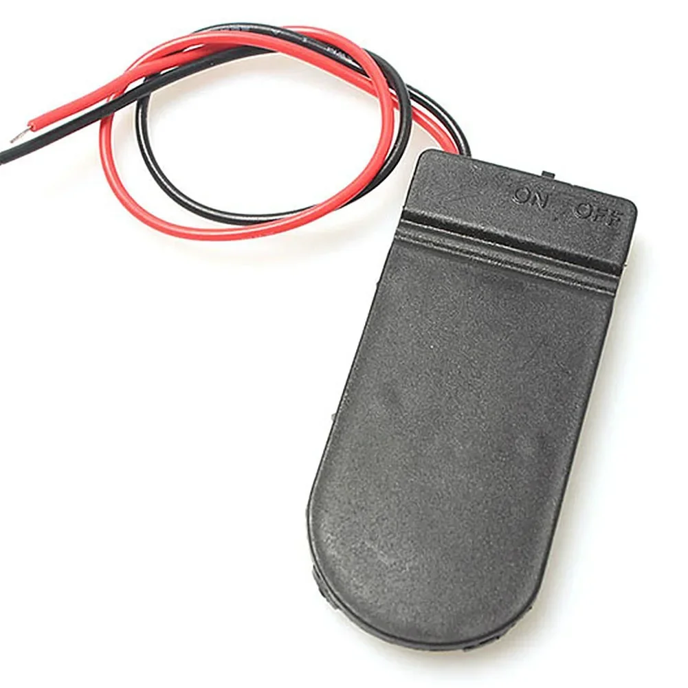 Battery storage box battery case battery holder battery box 2/5pcs CR2032 Button Coin Cell Battery Socket Holder Case Cover ON/OFF Switch 3V x2 6V Battery Storage Box