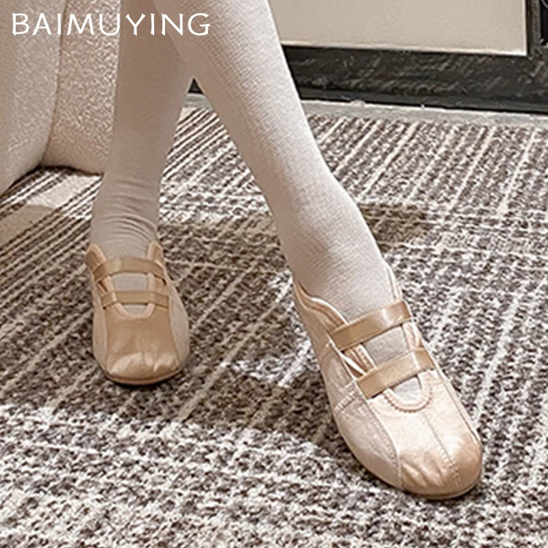 Woman Ballet Flats Shoes Fashion Elegant Sneakers Woman 2024 Trend Winter New Designer Walking Cozy Dress Mary Jane Shoes Mujer 4