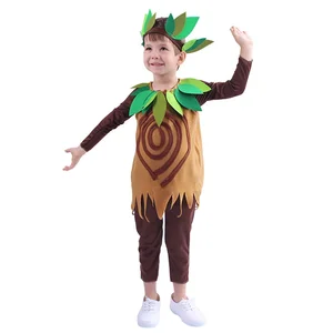 Cosplay Kids Tree Costume for Boy Girl Halloween Purim Carnival Party Fantasia Dress Up Child Cartoon Costumes Performance Show