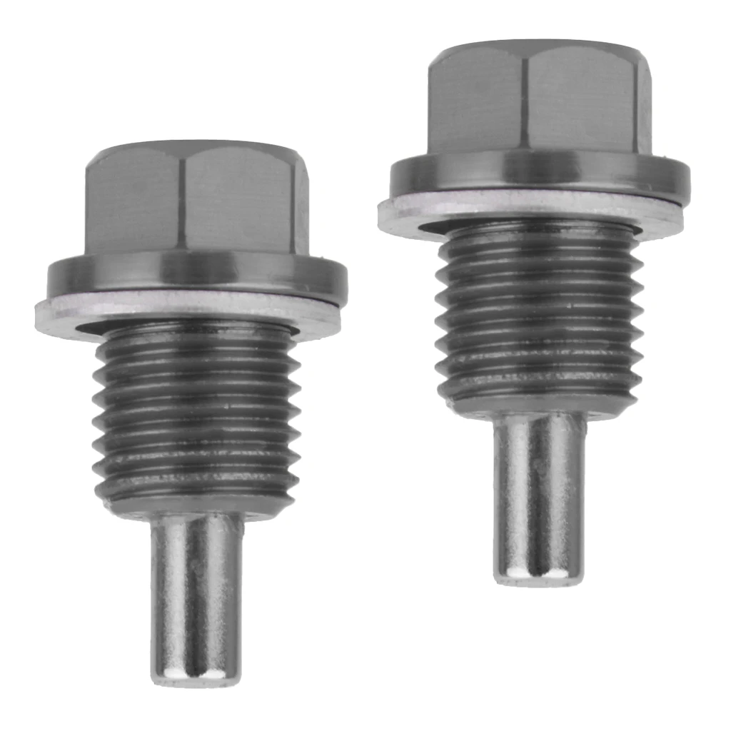 

2 Pieces M14x1.5 Universal Engine Oil Pan Drain Plug Titanium