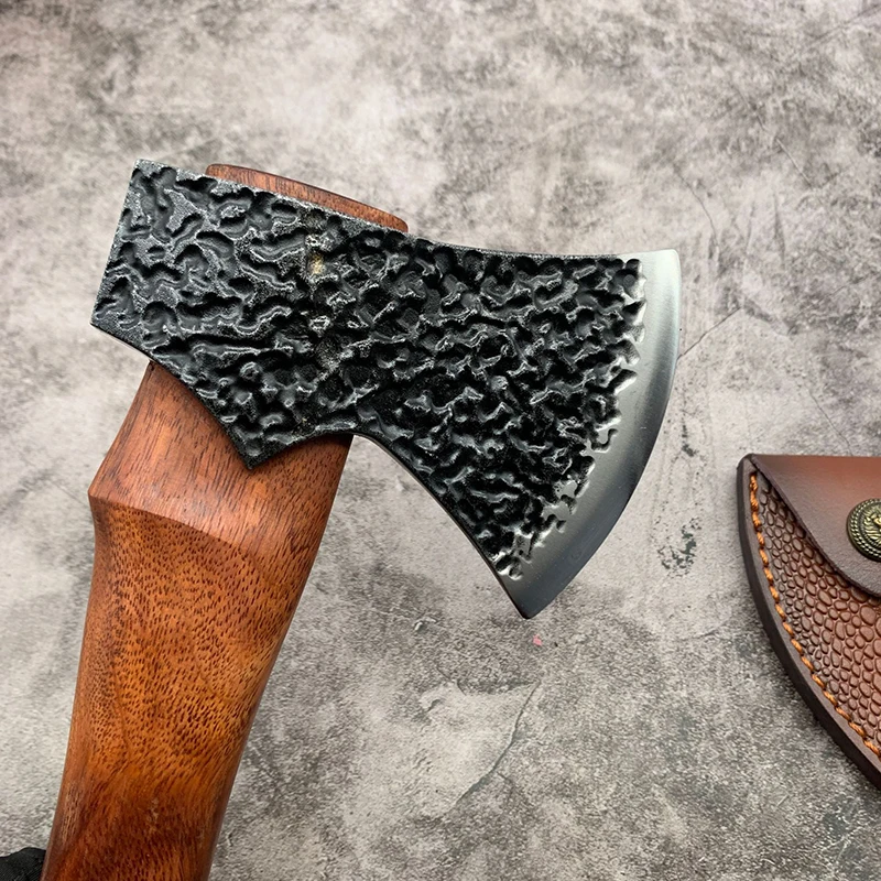Chopping firewood artifact, home camping, mountain cutting, wood cutting hand axe, hand forged axe, high hardness, multifunction 2