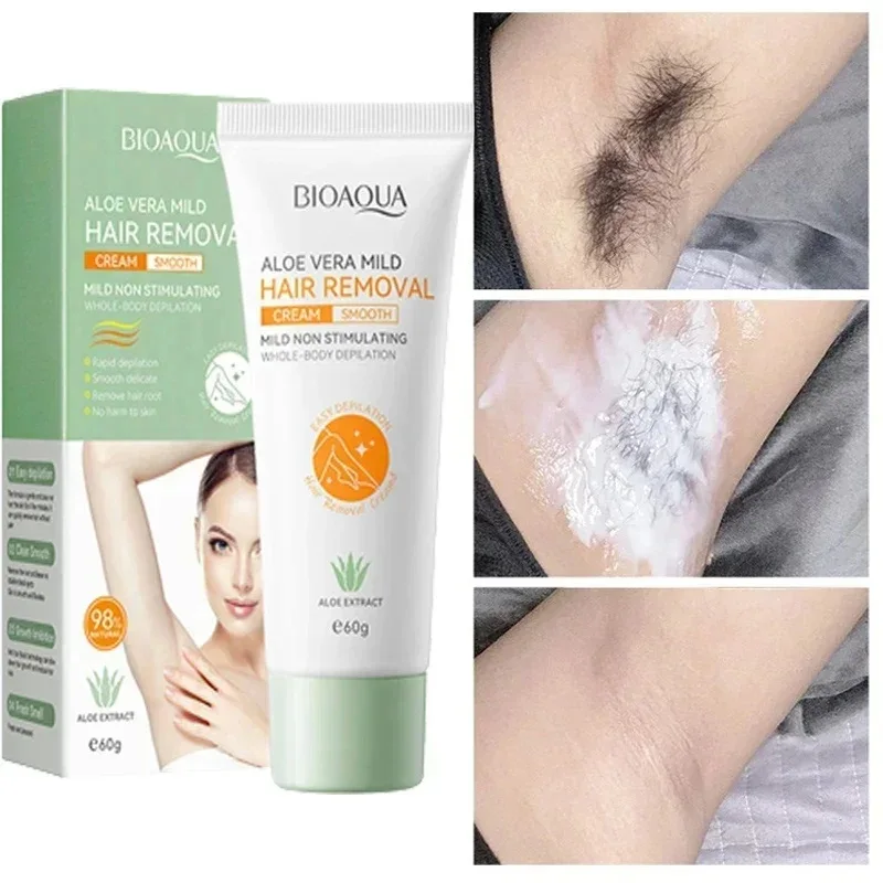 

Fast Hair Removal Cream Painless Hair Growth Inhibitor Arm Armpit Legs Permanent Depilatory for Men Women Beauty Health Care 60g