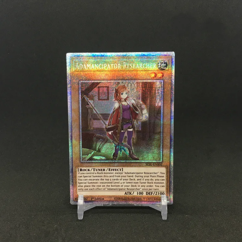 

Yu Gi Oh English 20SER Adamancipator Researcher DIY Colorful Toys Hobbies Hobby Collectibles Game Collection Anime Cards