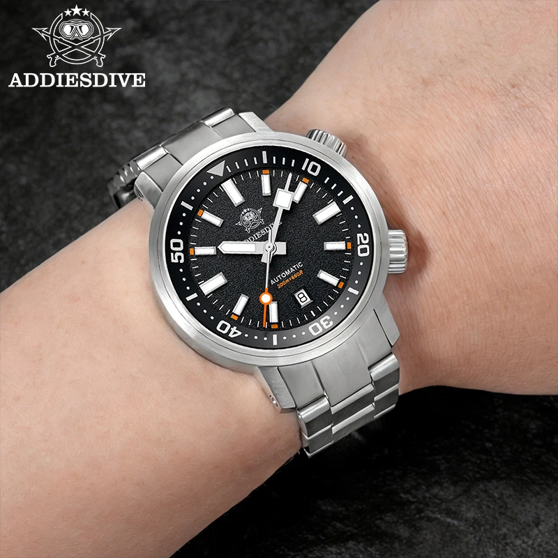 ADDIESDIVE Orologio Subacqueo Uomo 41mm Automatico: Vetro Zaffiro, Lume BGW9, Impermeabile 20ATM
