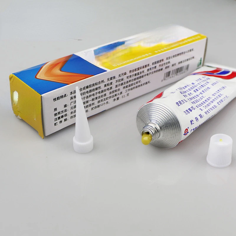 

Yellow Glue K Electronic Positioning Glue Component Fixed Glue Flame Retardant Yellow Glue Plastic Screw Glue 85G