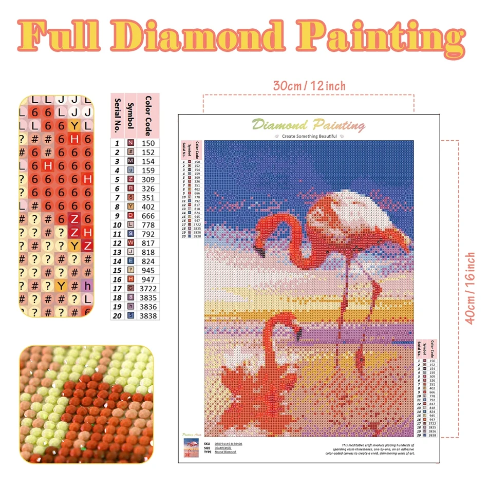 GATYZTORY-Pintura De Diamante Kit, Flor De Diamante Mosaico, Strass Fotos, Praça Completa Diamante Bordado, Decoração De Casa, Venda