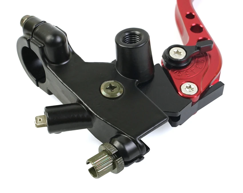 Fireyouracing Drum Brake Cable Clutch Line Master Cylinder Brake Lever Set Universal Red Green Blue for Yamaha Suzuki 22mm