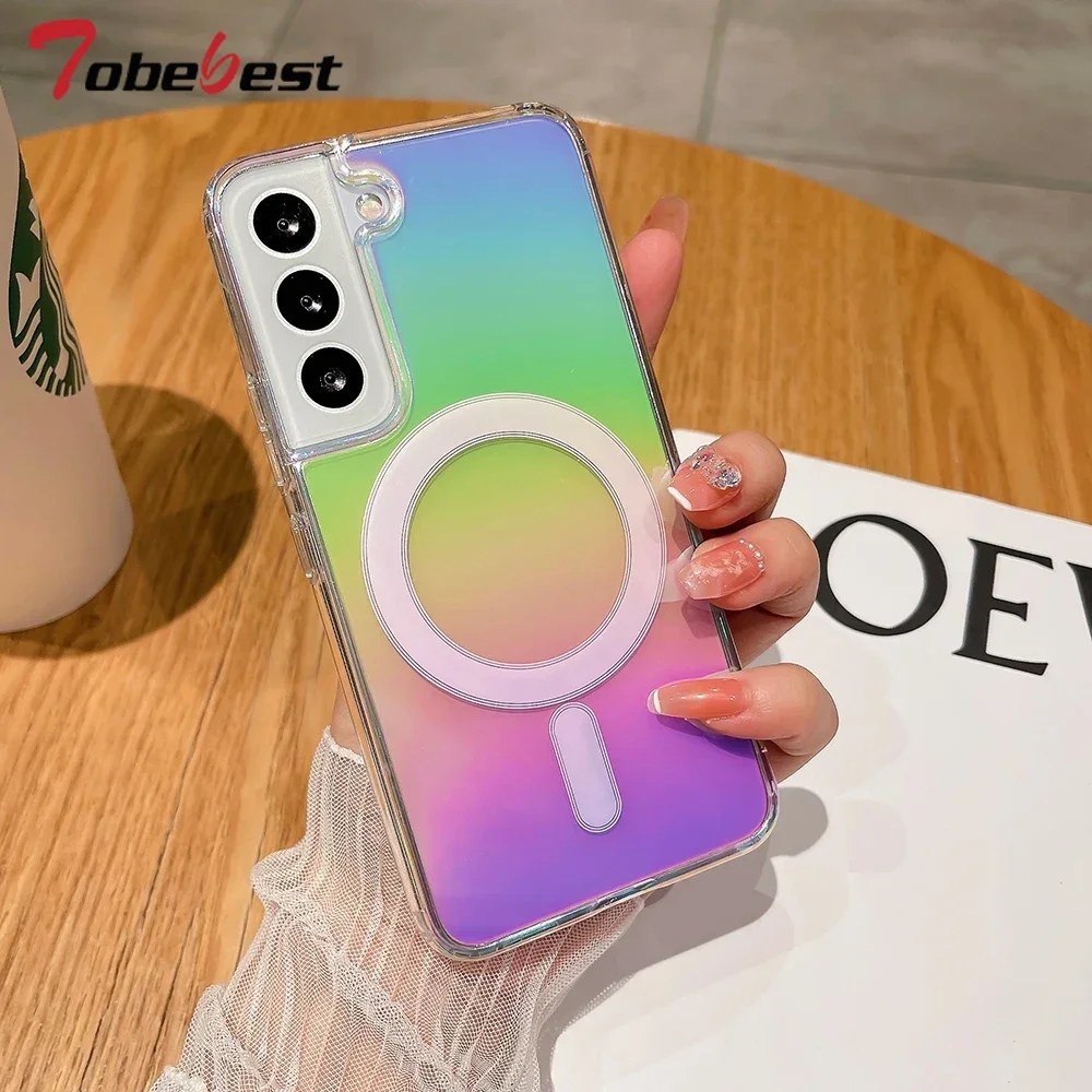 Gradient Magnetic Wireless Charging Case with MagSafe Technology