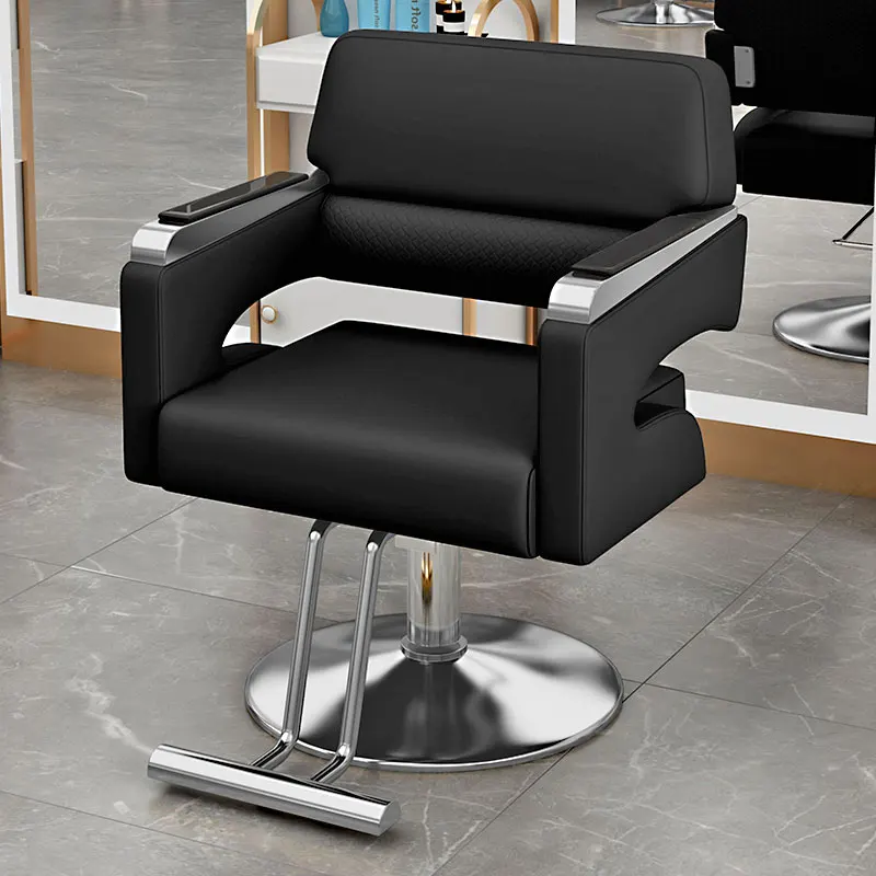 Luxury Barber Chair Salon Professional Hairdressing Work Stylist Chair Pedicure Backrest Behandelstoel Barber Furniture LJ50BC
