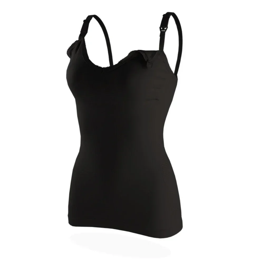 24-35Y Summer Solid Clolor Sleeveless Nursing Clothes Women Pregnant Tank Top Plus Size Maternity Clothing Breastfeeding Vest 3