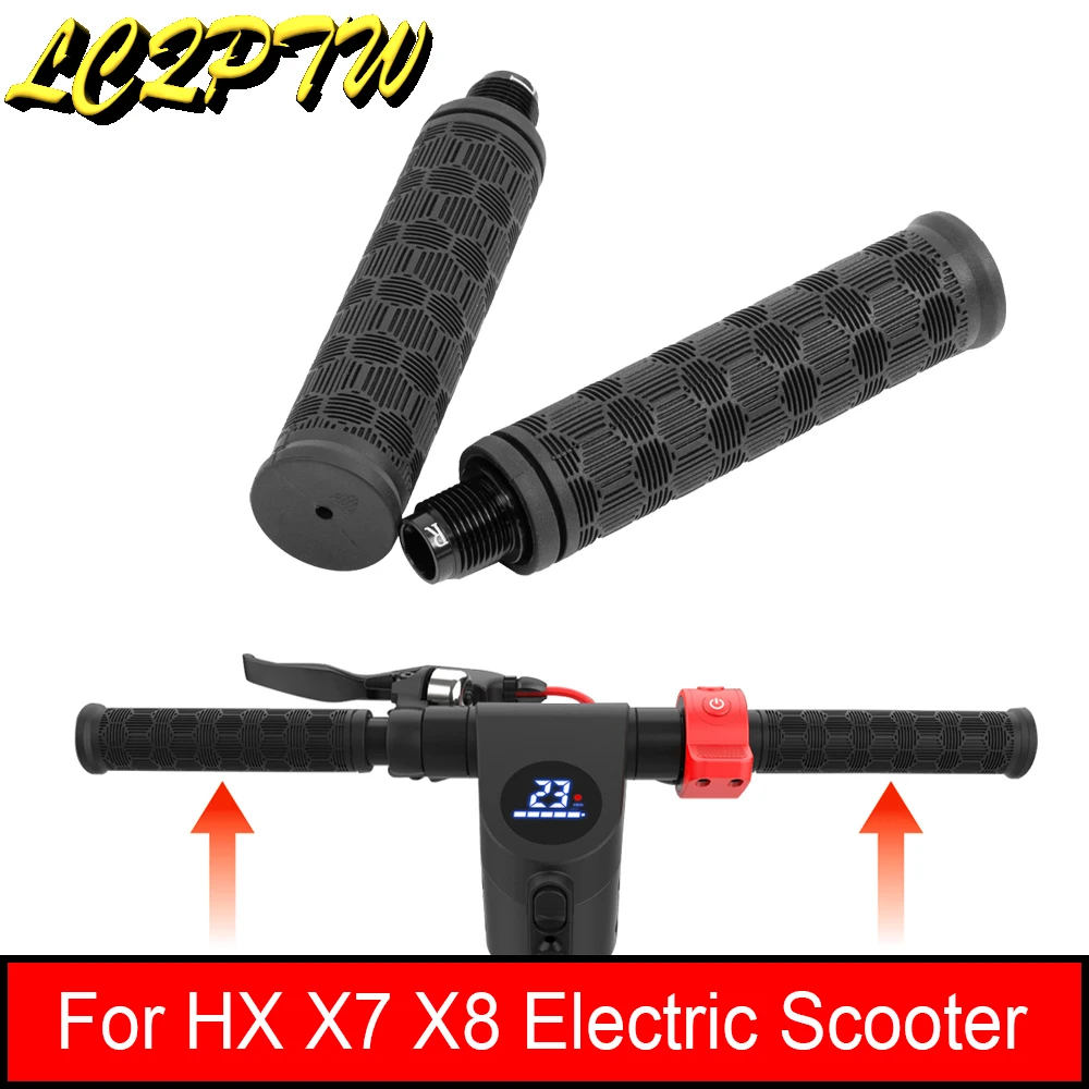 

Ручки для руля электрического скутера нескользящий чехол Защита для Скейтборда для HX X7 X8 скутеров алюминиевый сплав силиконовый чехол с винтами