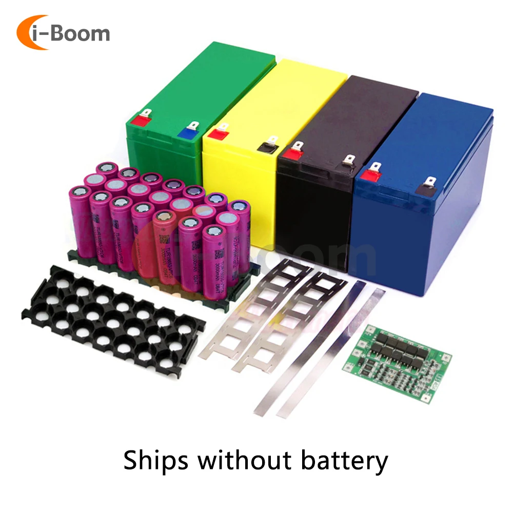 

DIY Power Supply 12V Lithium Battery Box 18650 Battery Box with Fixed Bracket 3S 40A Charging Protection Board with Equalization