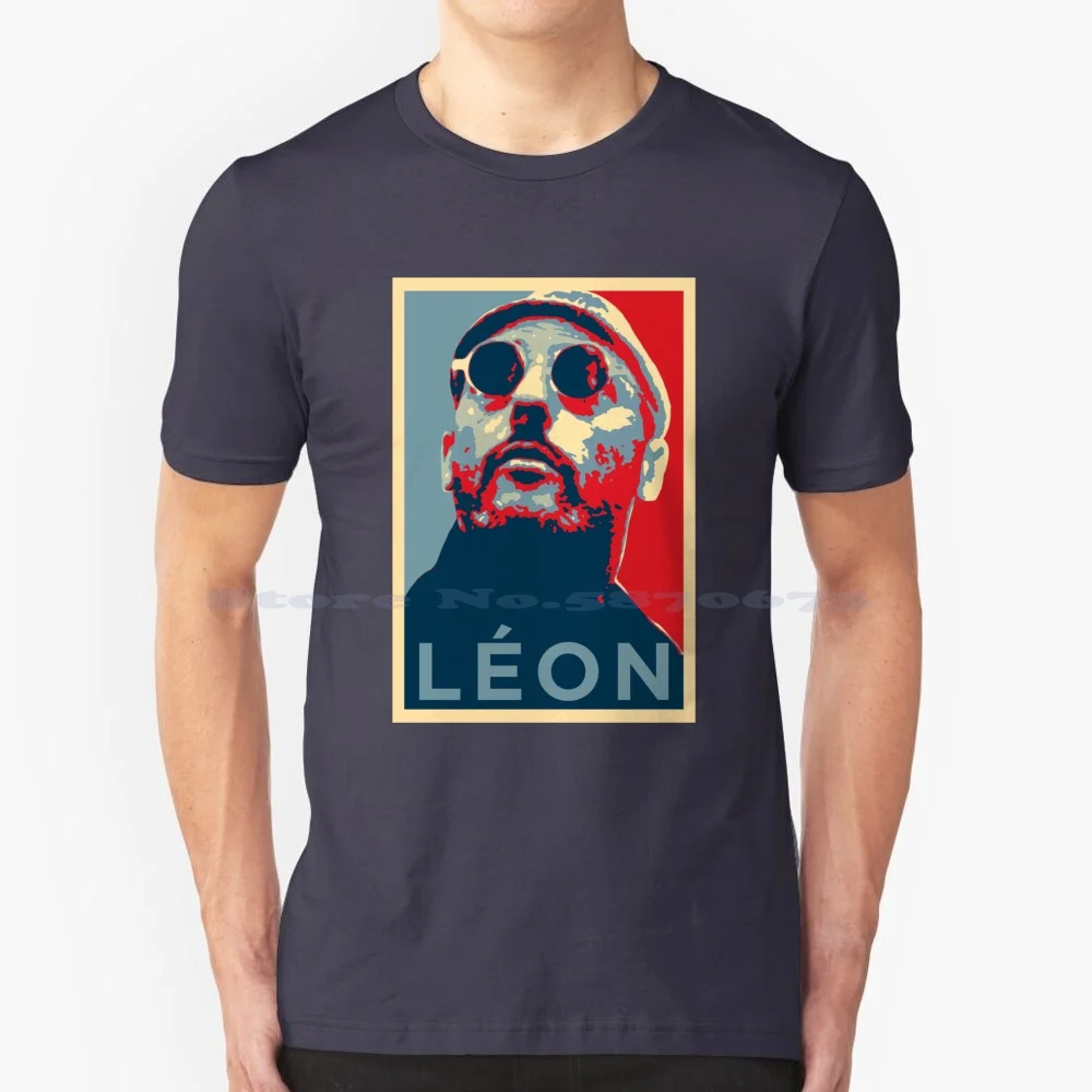Maglietta Leon 100% Cotone Tee Leon Montana The Professional Hitman Mathilda Jean Reno Luc Besson Film
