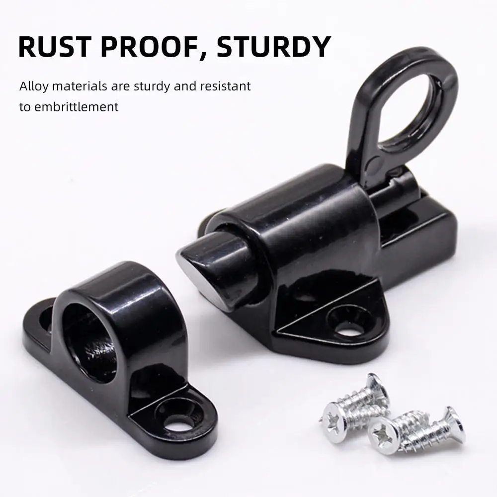 Description Picture 2 of item1/3PCS Sliding Window Patio Screw Door Lock Key Push, Safety Protection Antitheft Door Window Security Lock Catches Set