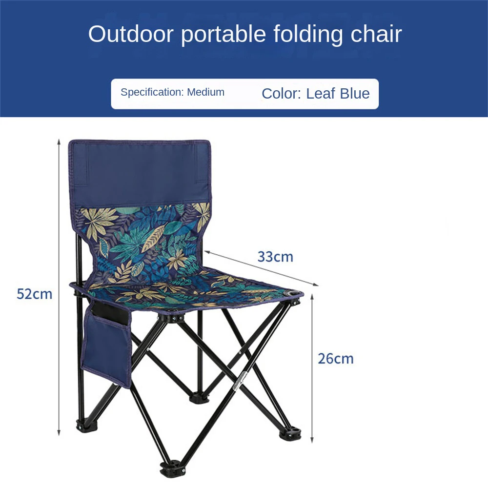Outdoor Portable Folding Aluminum Fishing Chair Stool for Camping Picnic Hiking