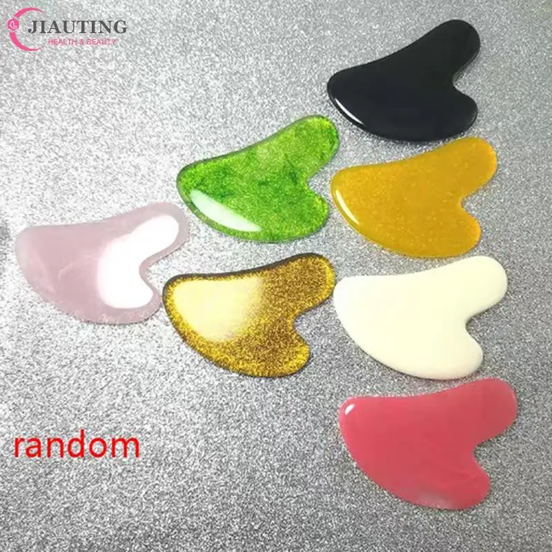 Multicolor Resin/Jade Facial Beauty Scraping Massage Tool Firm Skin Care Face Gua Sha SPA Physical Therapy Gue Anti Wrinkle Tool face massager guasha board