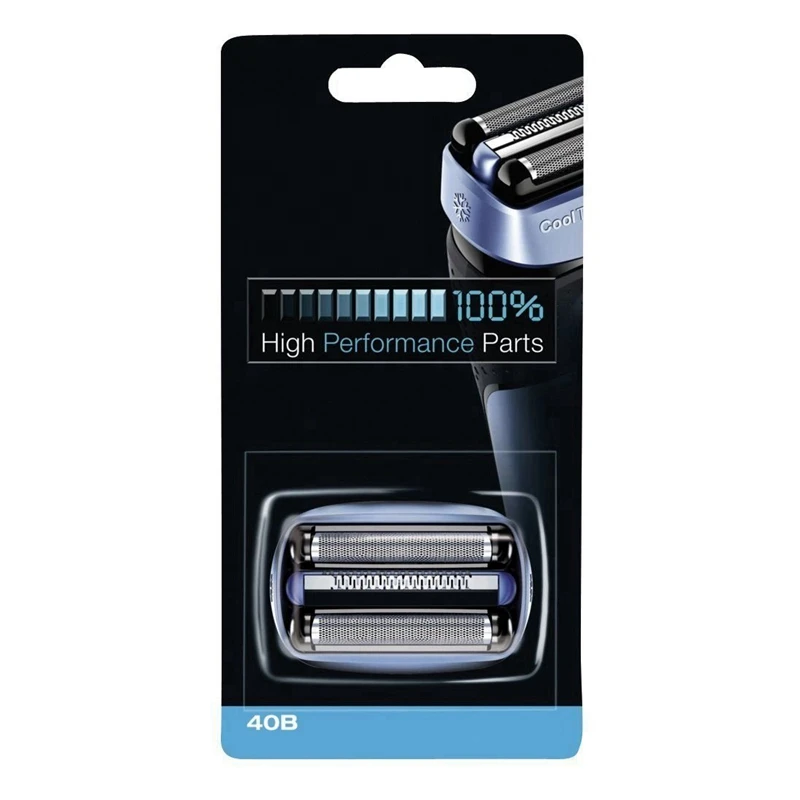 Electric Shaver Head 40B Replacent Razor Foil Head for Braun CoolTec Electric Shaver Series CT2s CT2cc CT4cc CT4s CT4cc CT5cc CT6cc