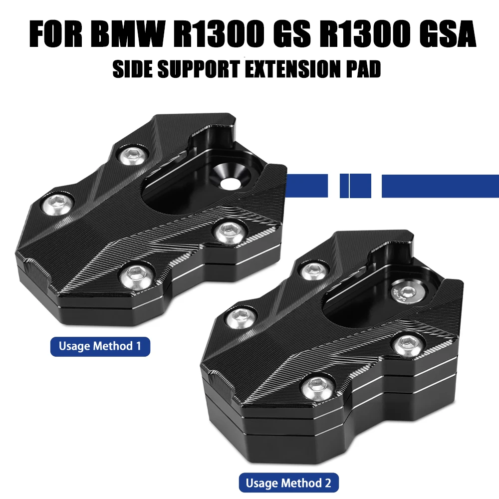 For BMW R1300 GS R1300 GSA 2024–2025 Side Stand Enlarger Pad With Adaptive Height Adjustment Suspension Replacement