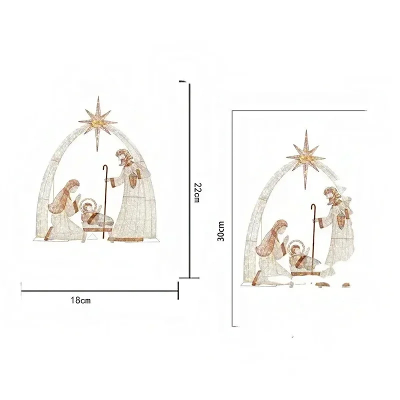 Christmas Wall Decal Jesus Nativity Story Window Sticker Xmas Decoration Sticker Christmas Home Party New Year Decor Stickers
