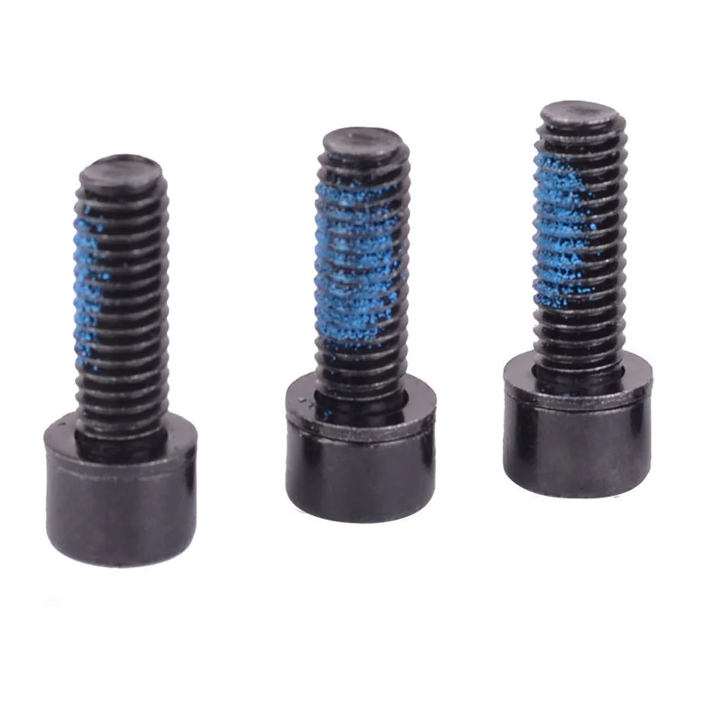 VersaGenius 4PCS Mountain Bike Disc Brake Caliper Bolts, M6x18mm, High Carbon Steel, Black