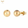 12 Pairs 2-7mm Mixed Size Solid Ball Earrings Set Women Men Stainless Steel Piercing Jewelry Minimalist Big Small Globe Ear Stud 4