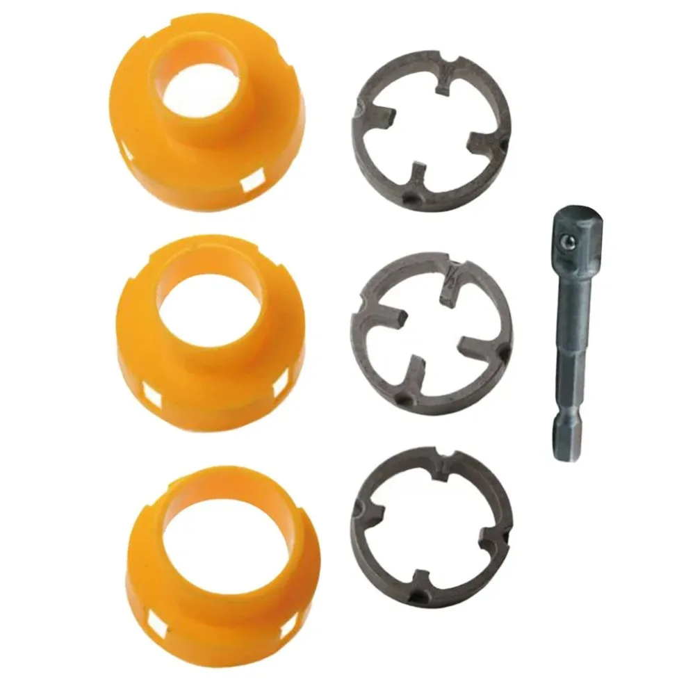 Description Picture 4 of item7pcs Water Pipe Thread Plate Set 1/2" 3/4" Plastic PVC Thread Maker Tool with 3 Dies Plastic Pipe Tap Die Set for Electric Drill