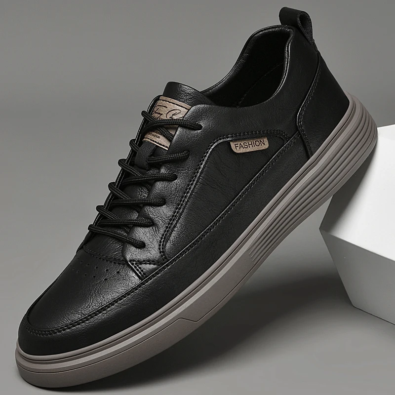 

Men Shoes lace up fashion Leather Casual Shoes Italian style Luxury Brand Driving Shoes Moccasins Outdoor Flats men sneakers