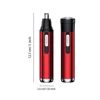 Electric Nose Ear Hair Trimmer Battery Operated Rechargeable Portable Hand Held Clippers Remover with Cleaning Brush 6