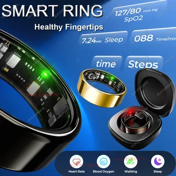 2025 New Smart Ring, Blood Pressure, Heart Rate, Health Manager, Multi Sports Modes For Men Women, IP68 Waterproof,Smartring Mam 1