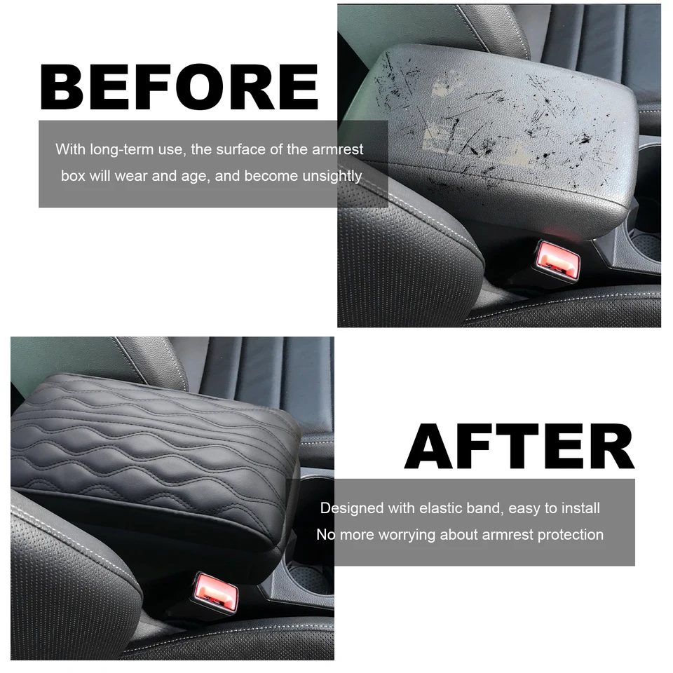 LFOTPP Copertura della scatola del bracciolo dell'auto per Seat Ateca 2016- 2022 Contenore di controllo centrale Pad Auto Interior Seat Ateca 2022 Accessori  34