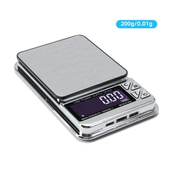High Precision Digital Pocket Scale with Smart Counting and USB Charging (200g 0.01 - 1500g 0.1g)