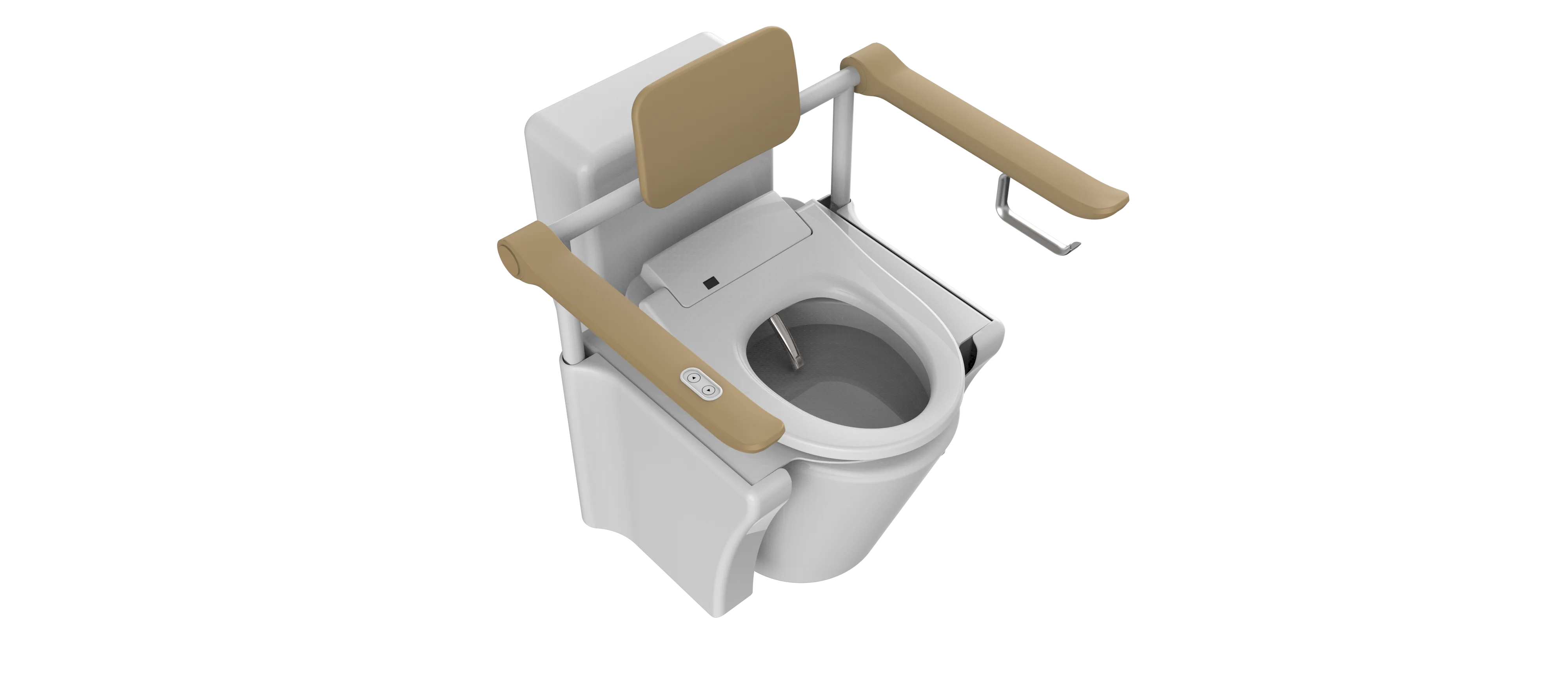Mobillty Care Bathroom Modern Electronic Toilet Booster With Electric Bidet Seat And Ceramic Pan For Aging Groups Toilet Lifter 4