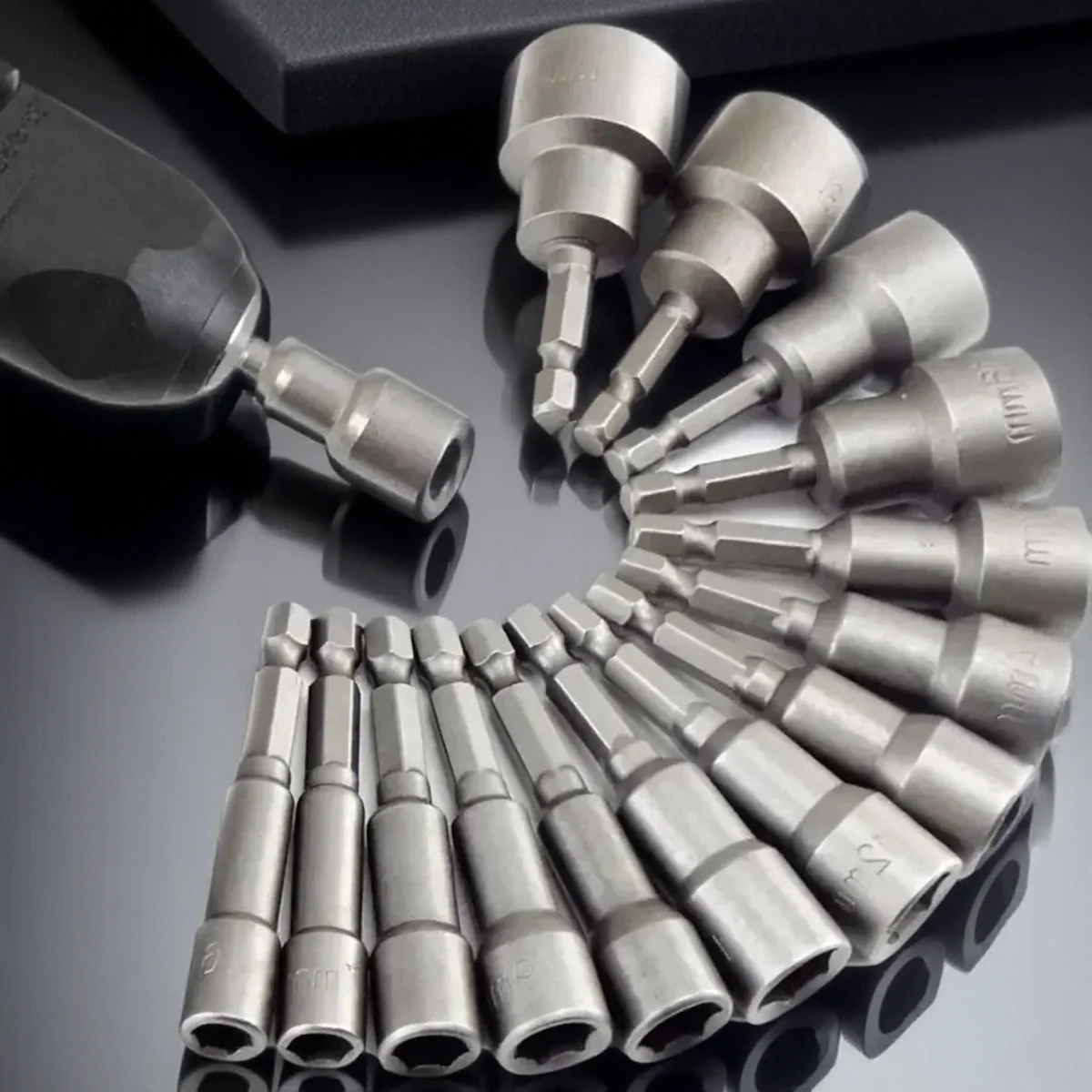 Hex Socket Sleeve Nozzles Nut Driver Set 5/6/8/9/14Pcs Drill Bit Adapted For Socket Bit Tool Accessories Hex Socket Sleeve Nozzles Nut Driver Set 5/6/8/9/14Pcs Drill Bit Adapted For Socket Bit Tool Accessories