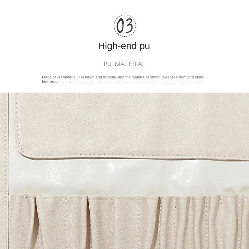 12/18Hole Make-Up Brushe Bag Functional Cosmetics Case Travel Organizer Make Up Brushes Protector Makeup Tools Rolling Pouch 4