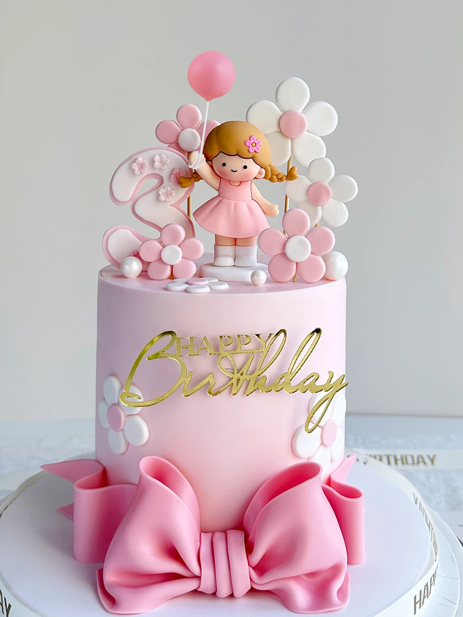 New Princess Happy Birthday Cake Decoration Party Girl Beauty