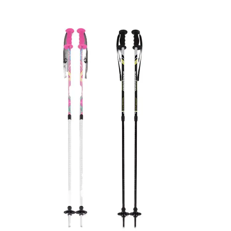 150CM Children's Double Ski Retractable Cane 70-105cm Adjustable Length Ski Pole