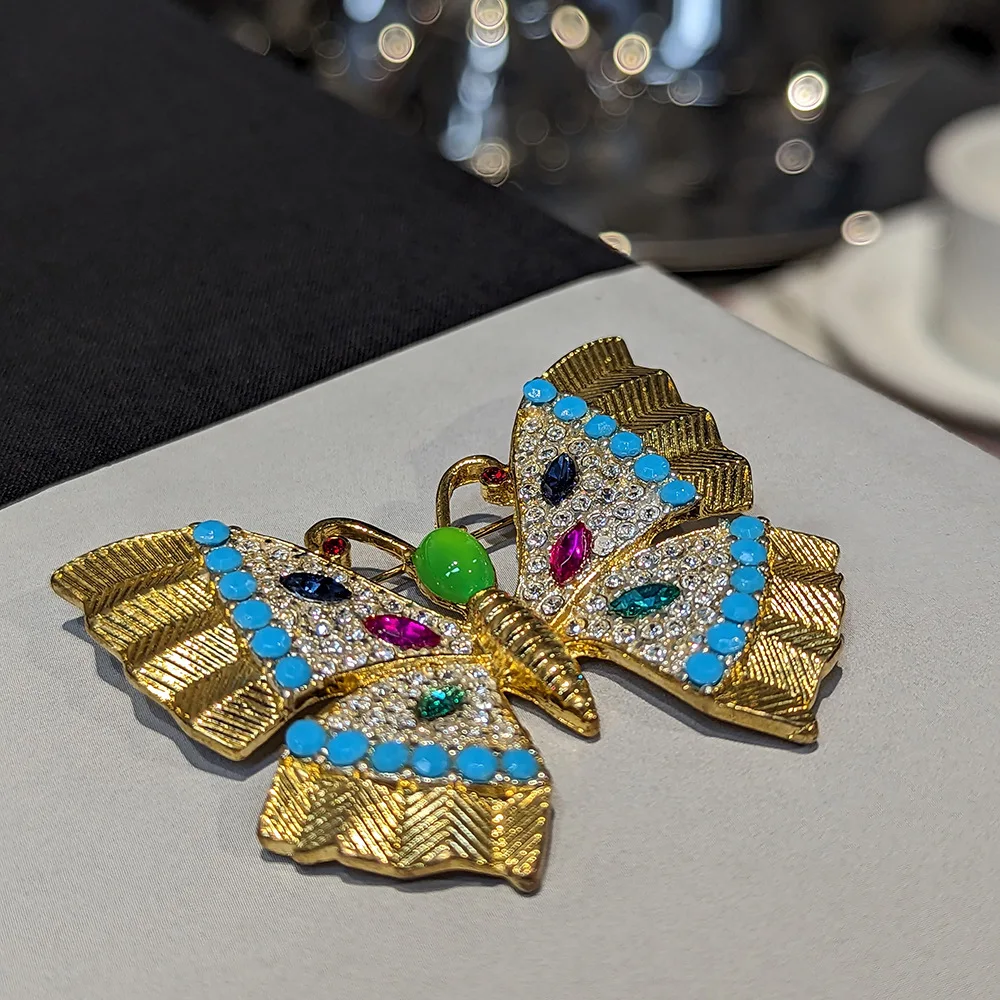 European and American vintage vintage butterfly insect brooch