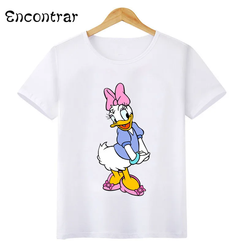 

Disney Kids T-shirt Cute Duck Daisy & Minnie Print Girls Clothes Baby Boys Short Sleeve T shirt Funny Children clothing,HKP5490